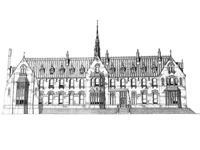 Proposed design for Garendon Hall, Leicestershire by E.W. Pugin (Image: de Lisle family / Pugin Society)