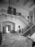 Stair hall, Meldon Park (Image: Country Life Picture Library)