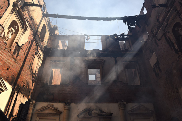 Marble Hall, after the fire (Image: © John Millar / NT Picture Library)