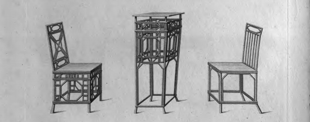 'Designs of Chinese buildings, furniture, dresses, machines, and utensils' - William Chambers (1757) (© Warburg Library)