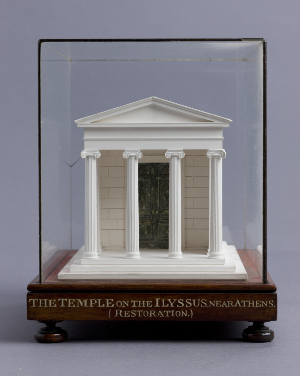 Model of the ancient Greek Ionic temple on the Illisus, near Athens, 'restored', c.1800-1834, plaster of Paris. (Photo: © Sir John Soane’s Museum, London)